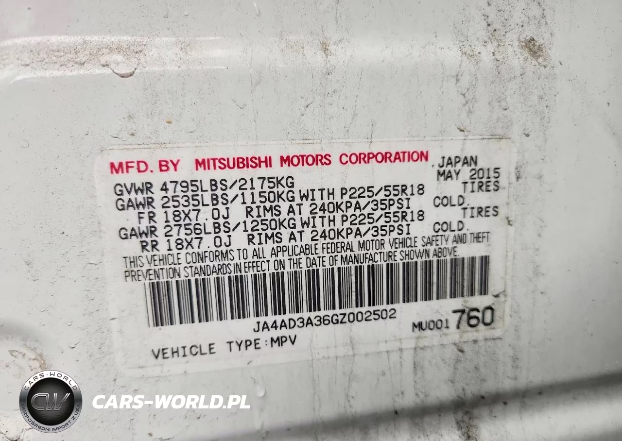 2016 Mitsubishi Outlander Se VIN:JA4AD3A36GZ002502 - 13
