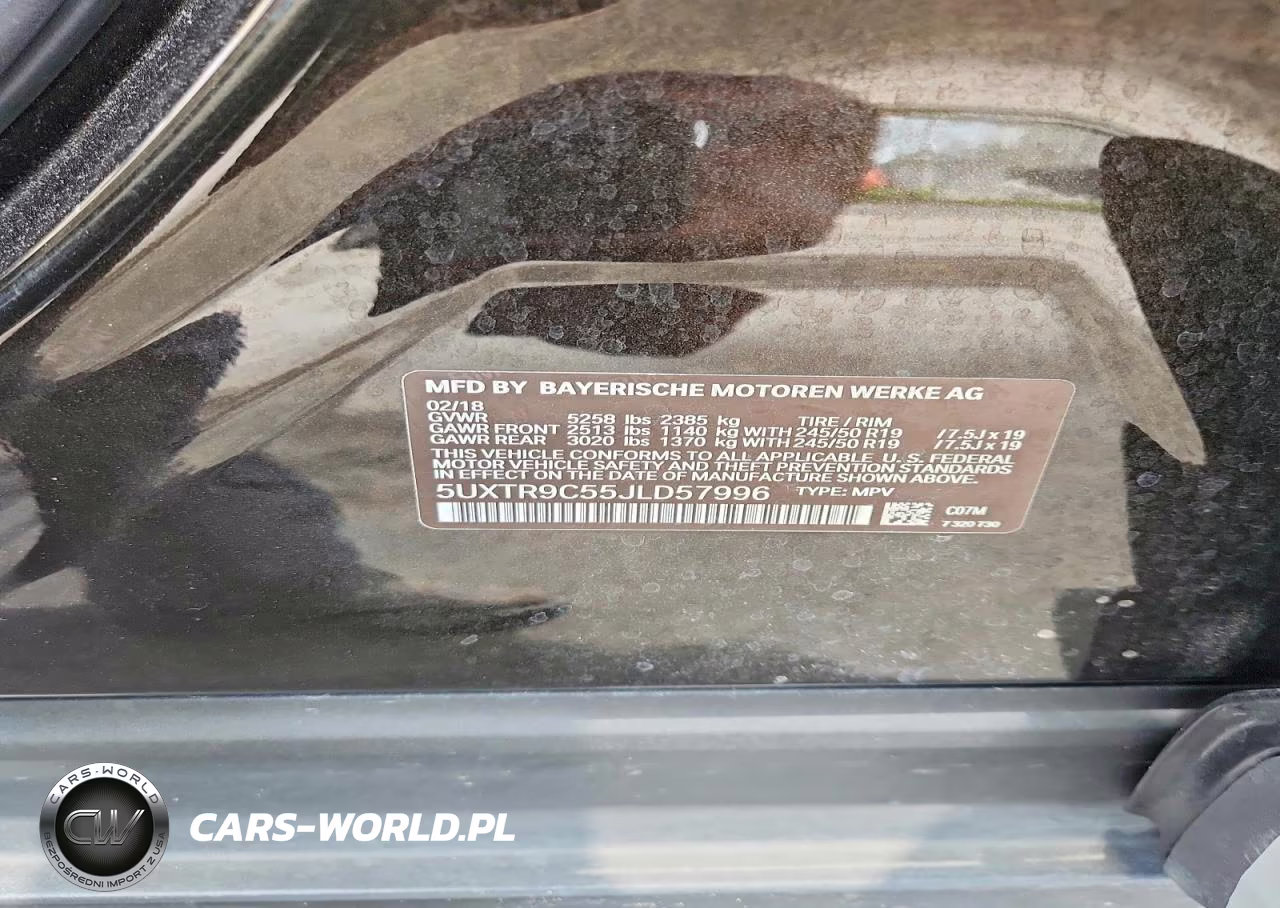 2018 BMW X3 xDrive30I VIN:5UXTR9C55JLD57996 - 13