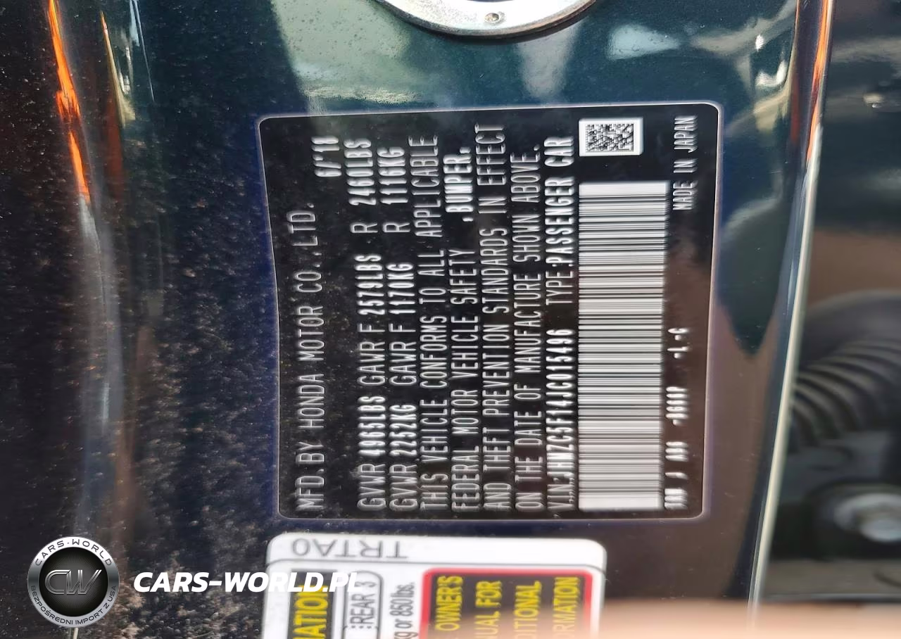 2018 Honda Clarity VIN:JHMZC5F14JC015496 - 12