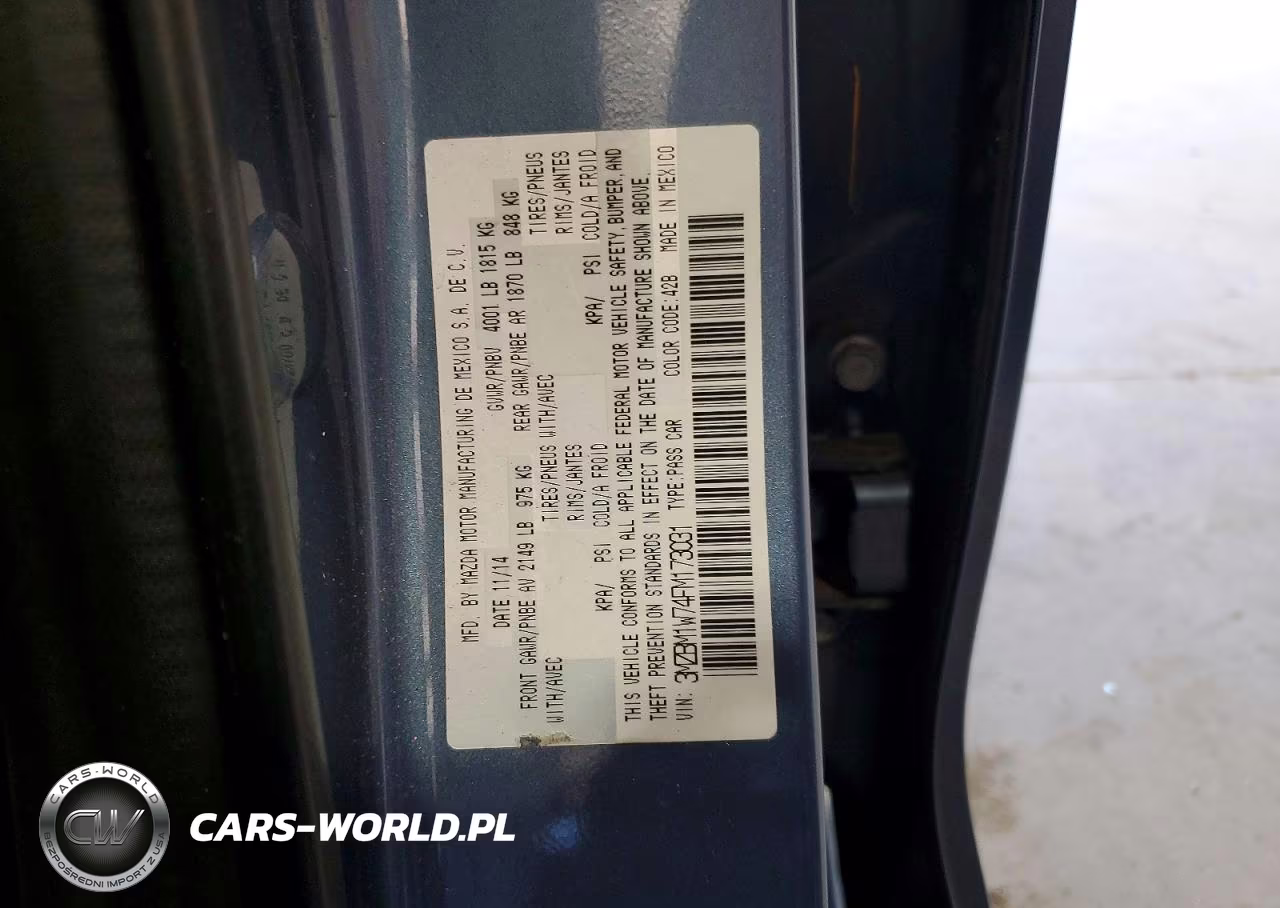 2015 Mazda 3 Grand Touring VIN:3MZBM1W74FM173031 - 12