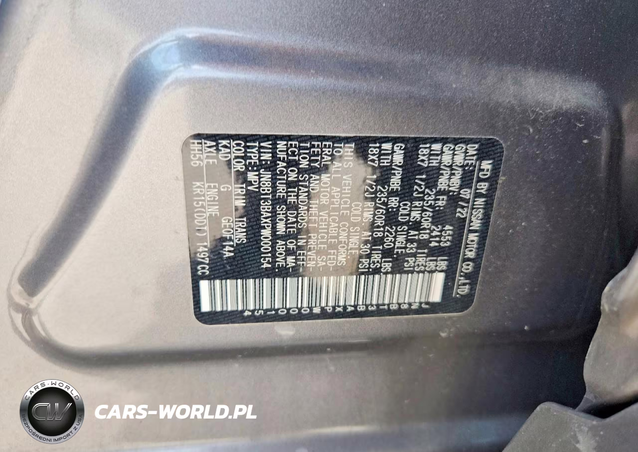 2023 Nissan Rogue Sv VIN:JN8BT3BAXPW000154 - 12