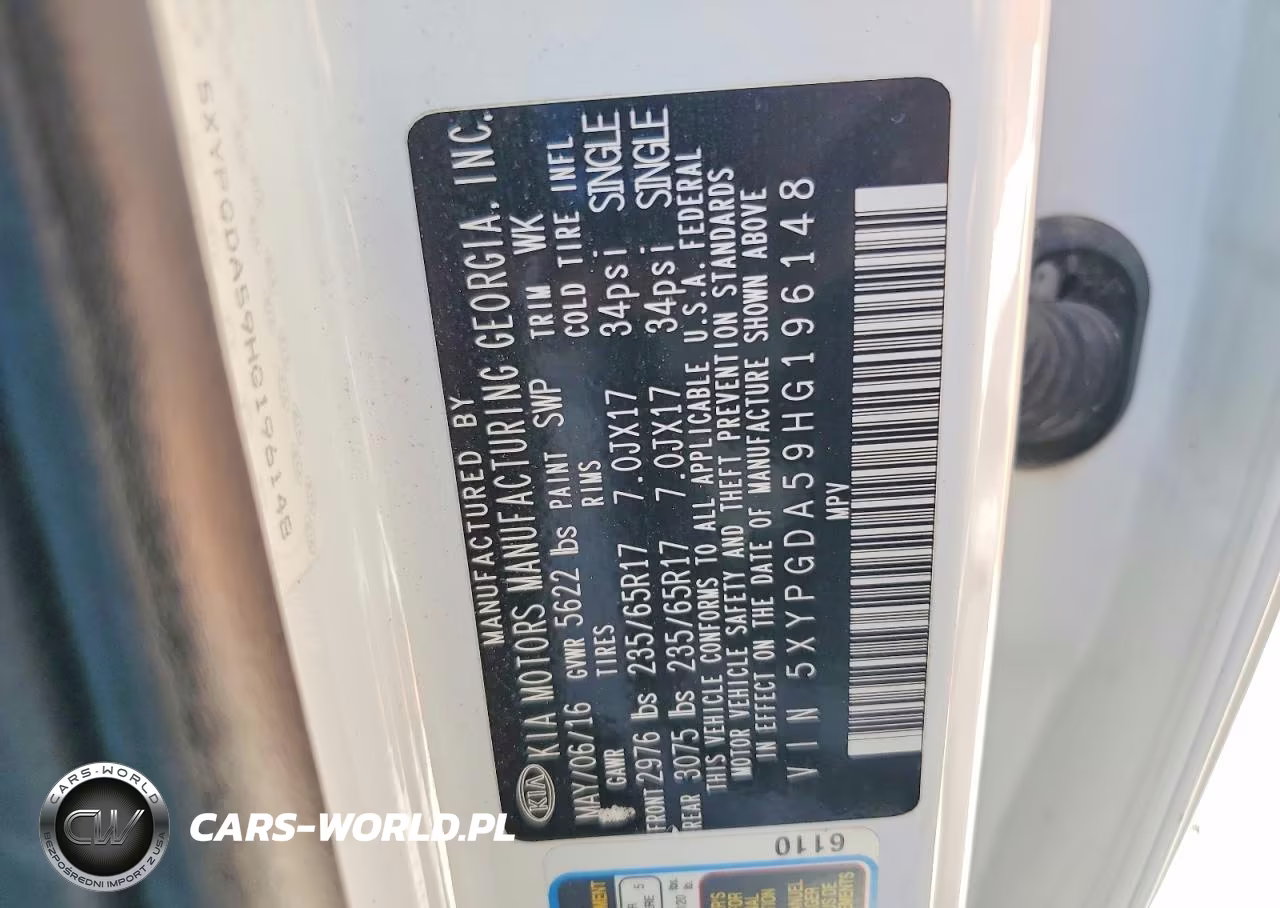 2017 Kia Sorento Lx VIN:5XYPGDA59HG196148 - 13