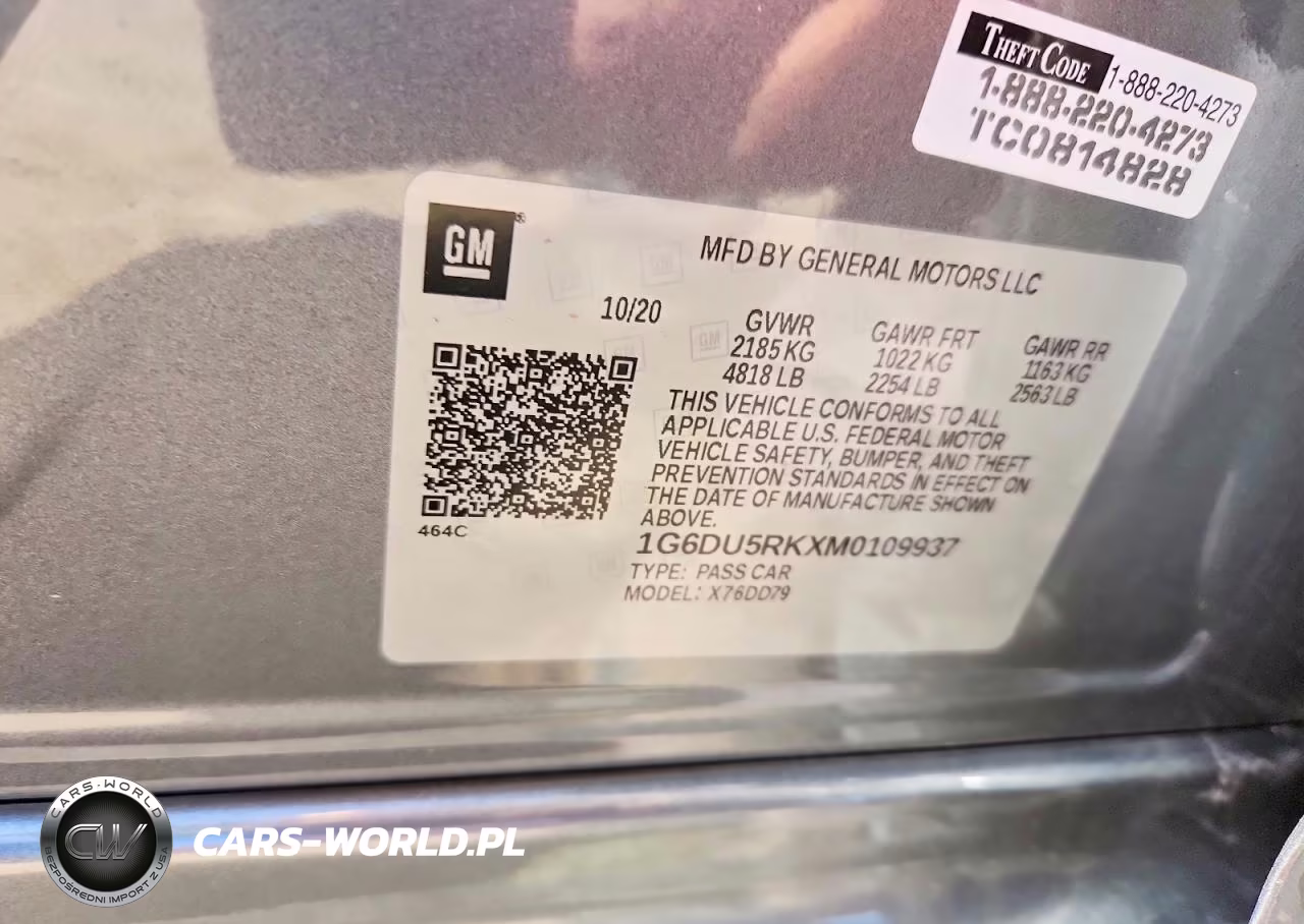 2021 Cadillac Ct5 Sport VIN:1G6DU5RKXM0109937 - 12