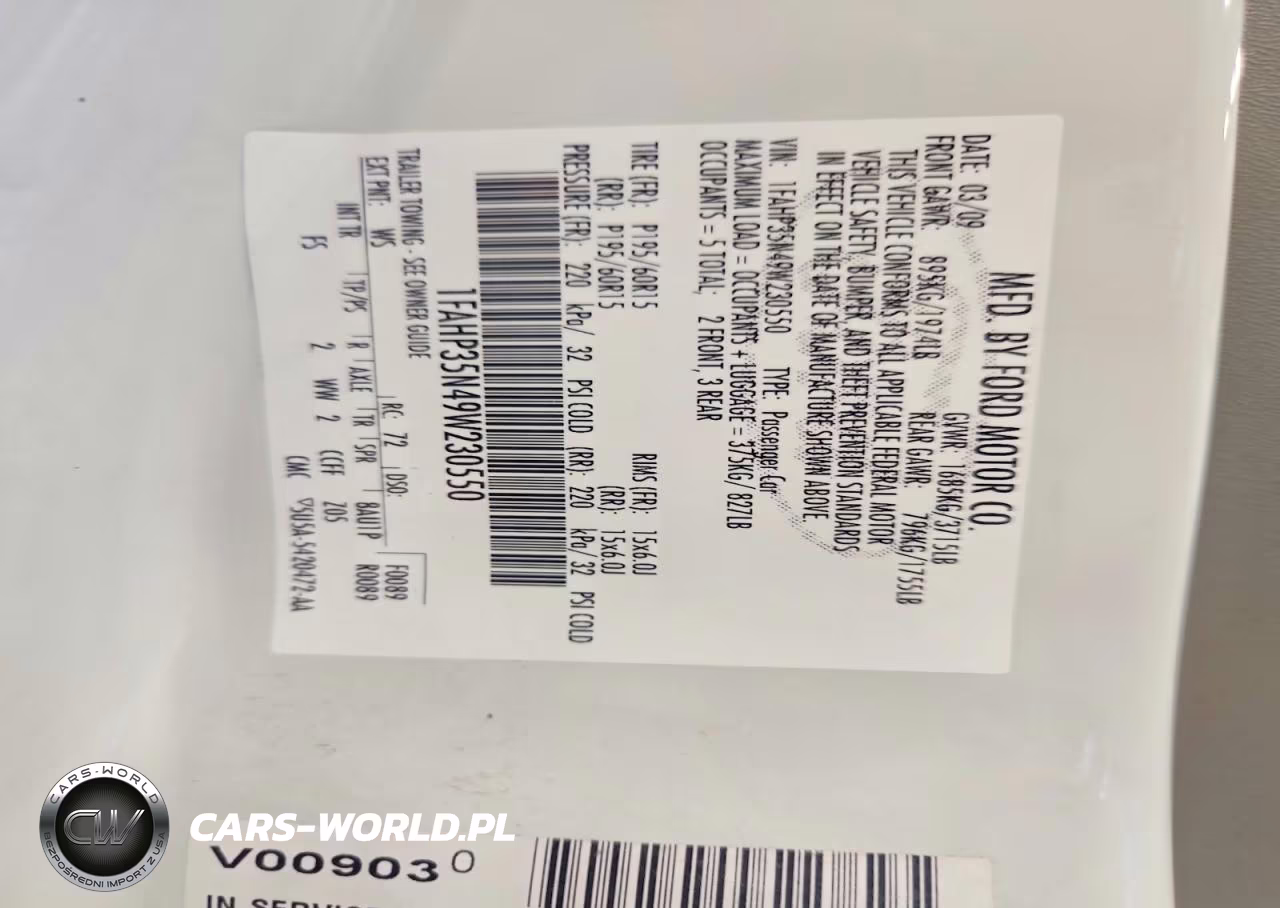 2009 Ford Focus Se VIN:1FAHP35N49W230550 - 13