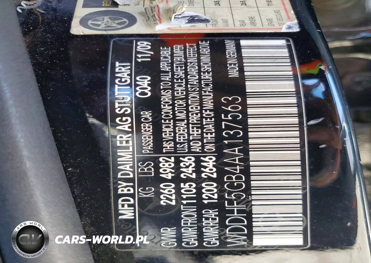2010 Mercedes-Benz E 350 VIN:WDDHF5GB4AA137563 - 12