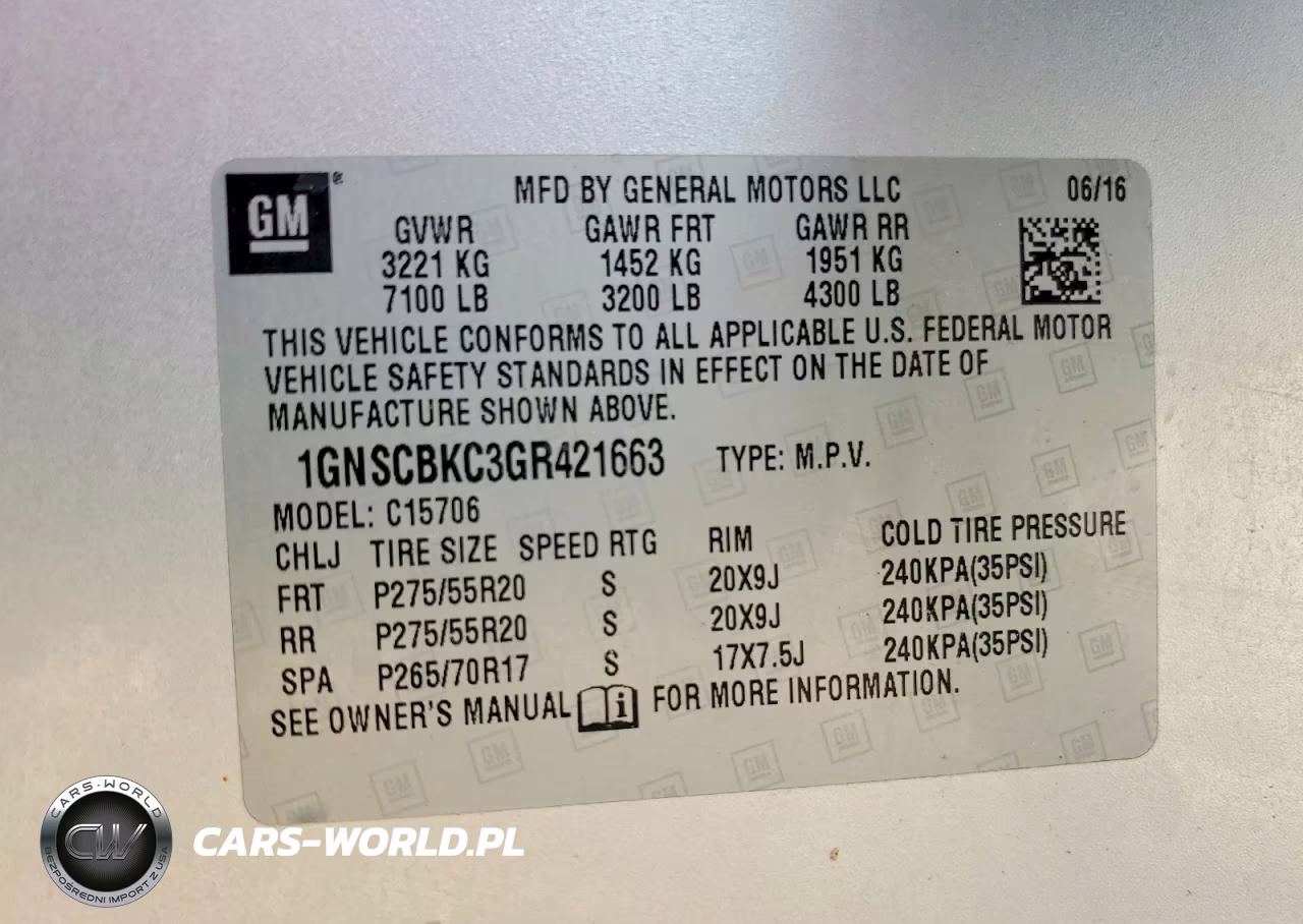 2016 Chevrolet Tahoe C1500 Lt VIN:1GNSCBKC3GR421663 - 13