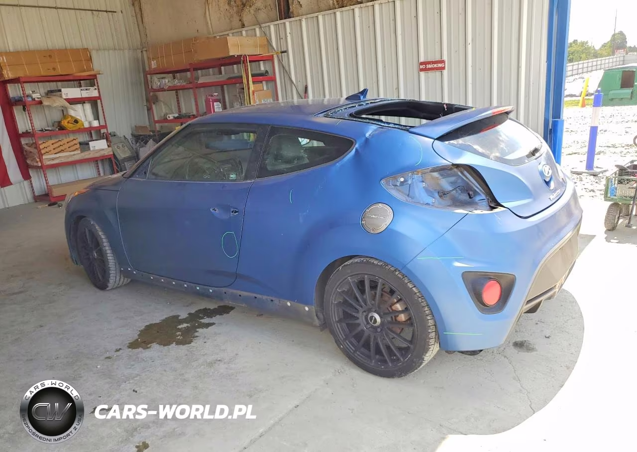 2016 Hyundai Veloster Turbo VIN:KMHTC6AE8GU260985 - 2