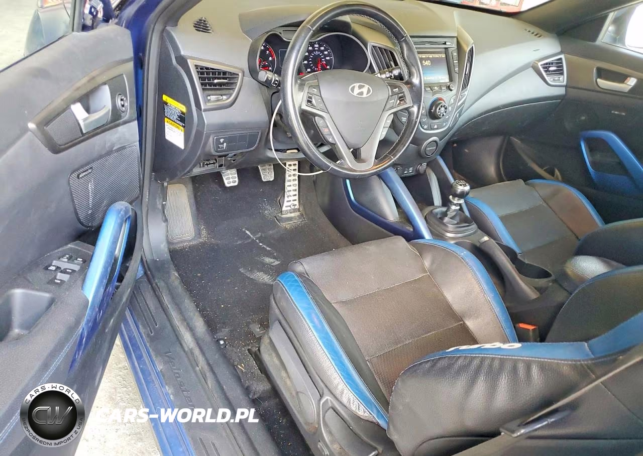 2016 Hyundai Veloster Turbo VIN:KMHTC6AE8GU260985 - 8