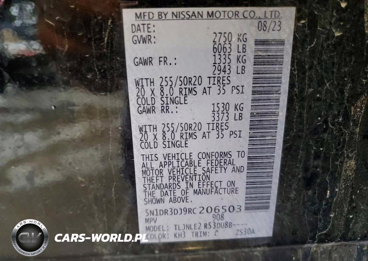 2024 Nissan Pathfinder Platinum VIN:5N1DR3DJ9RC206503 - 13