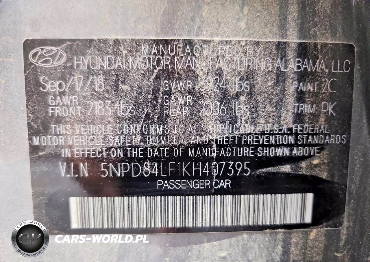 2019 Hyundai Elantra Sel VIN:5NPD84LF1KH407395 - 13