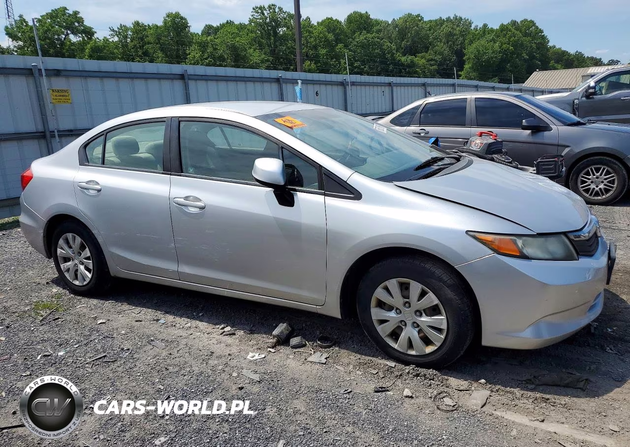 2012 Honda Civic Lx VIN:2HGFB2F50CH525550 - 4