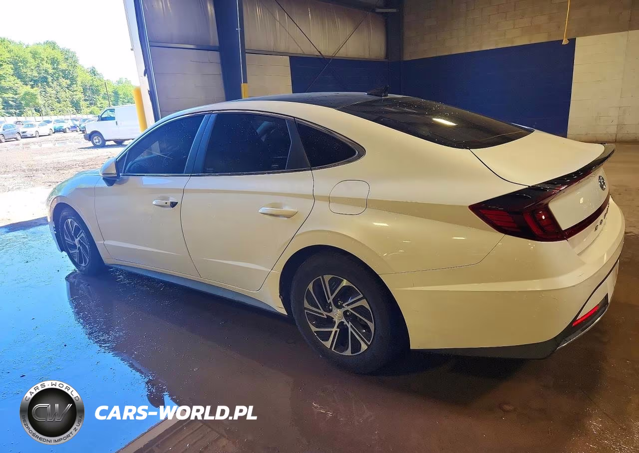 2021 Hyundai Sonata Hybrid Blue VIN:KMHL24JJ0MA033100 - 2