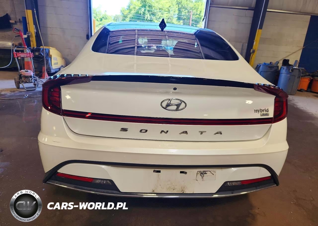 2021 Hyundai Sonata Hybrid Blue VIN:KMHL24JJ0MA033100 - 6