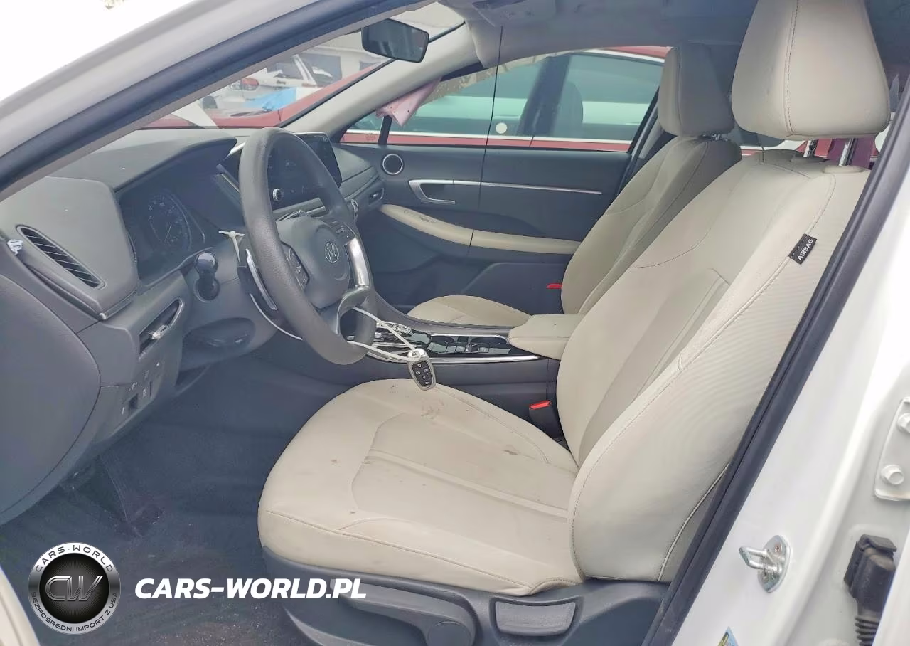 2021 Hyundai Sonata Hybrid Blue VIN:KMHL24JJ0MA033100 - 7