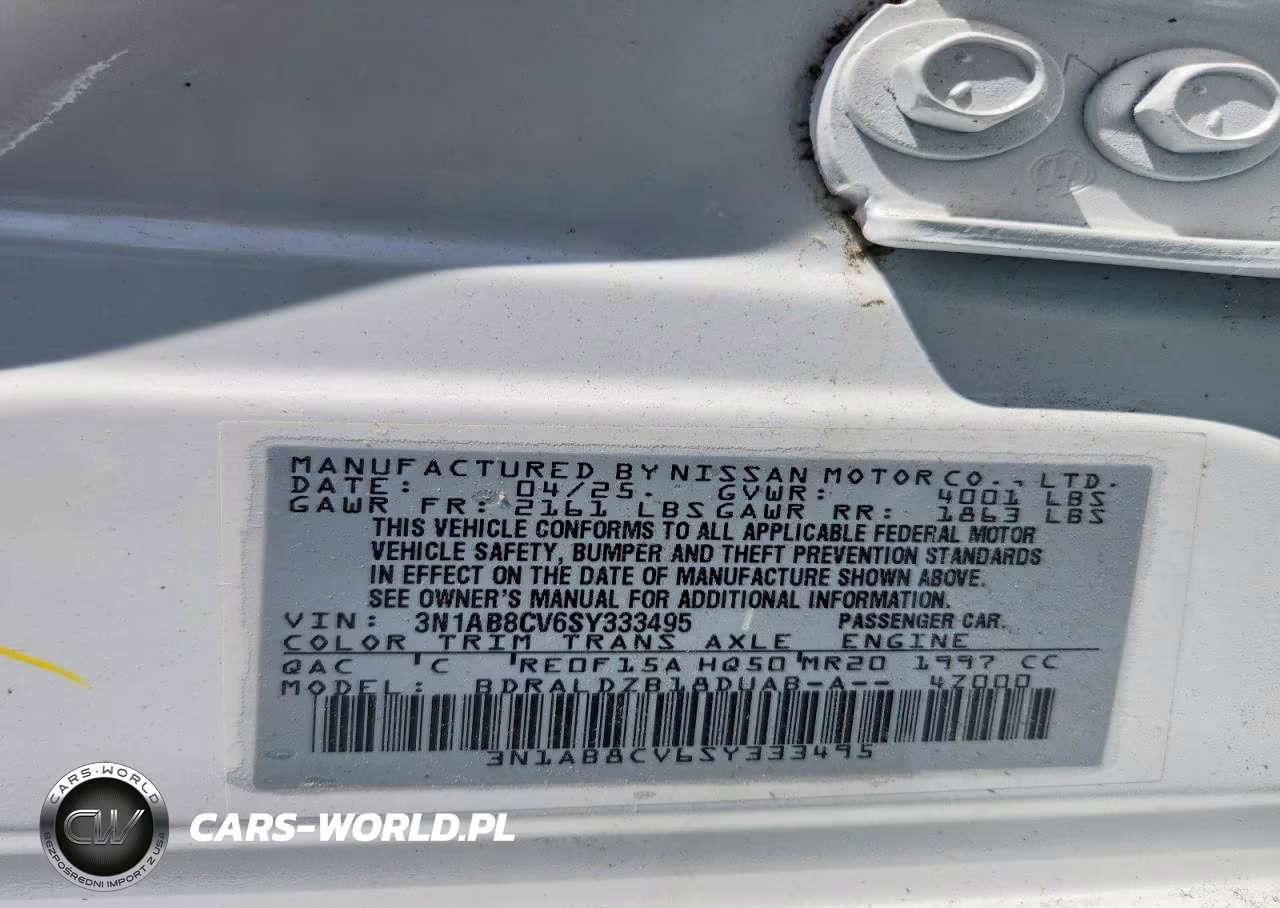 2025 Nissan Sentra Sv VIN:3N1AB8CV6SY333495 - 12