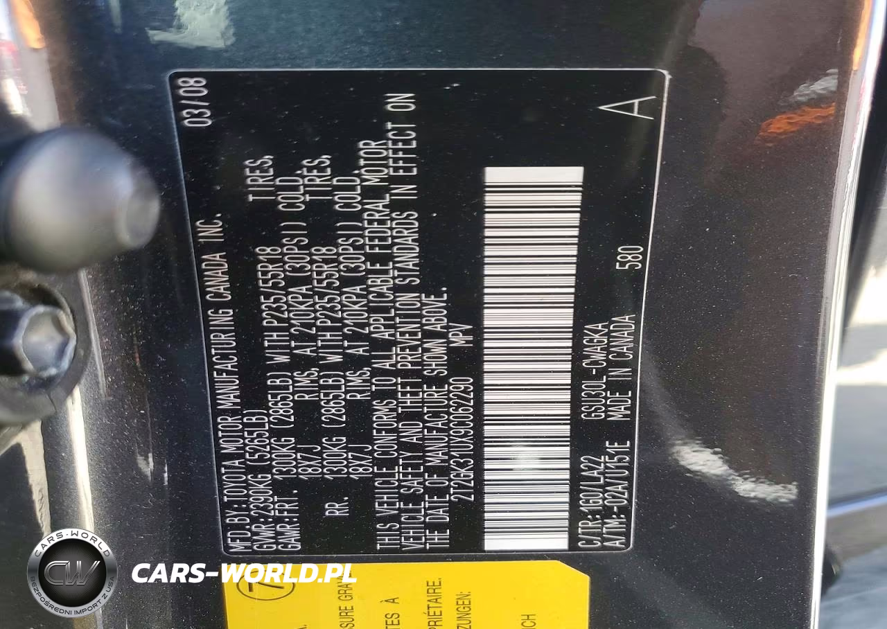 2009 Lexus Rx 350 VIN:2T2GK31UX9C062290 - 14