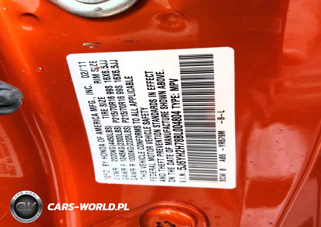 2011 Bcib Element Ex VIN:5J6YH2H78BL004804 - 13