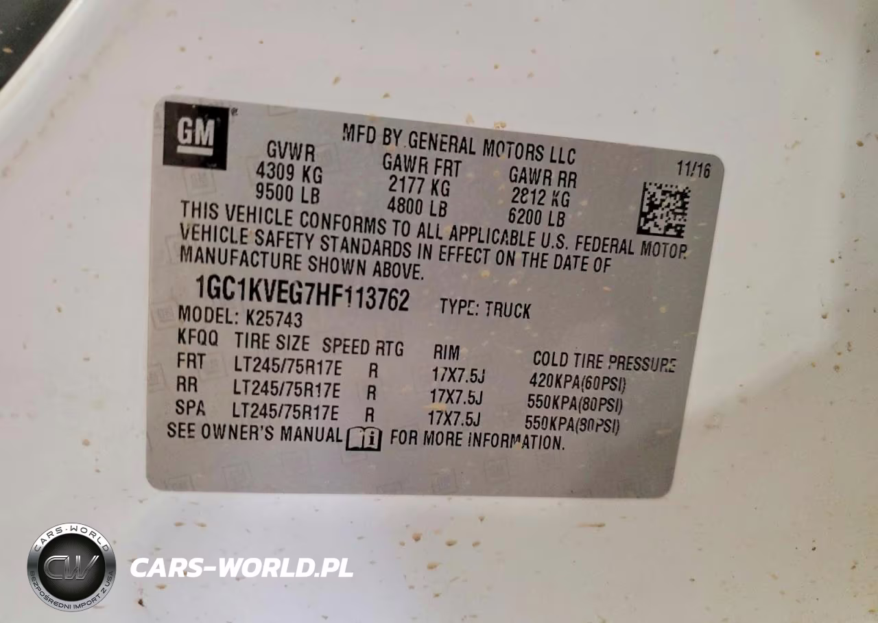 2017 Chevrolet Silverado K2500 Heavy Duty Lt VIN:1GC1KVEG7HF113762 - 12