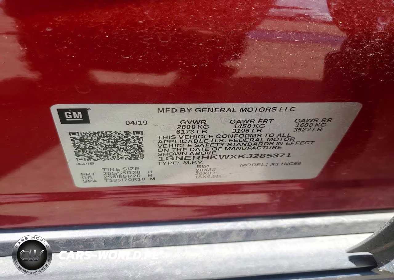 2019 Chevrolet Traverse Lt VIN:1GNERHKWXKJ285371 - 13