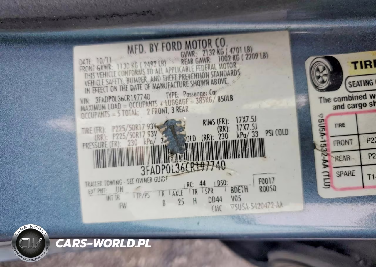 2012 Ford Fusion Hybrid VIN:3FADP0L36CR197740 - 13