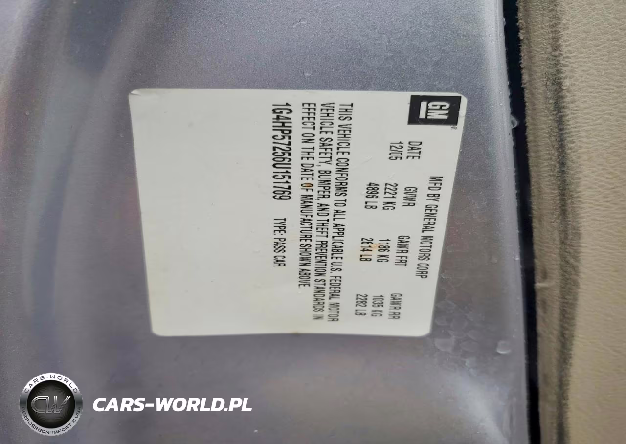 2006 Buick Lucerne Cx VIN:1G4HP57256U151769 - 13