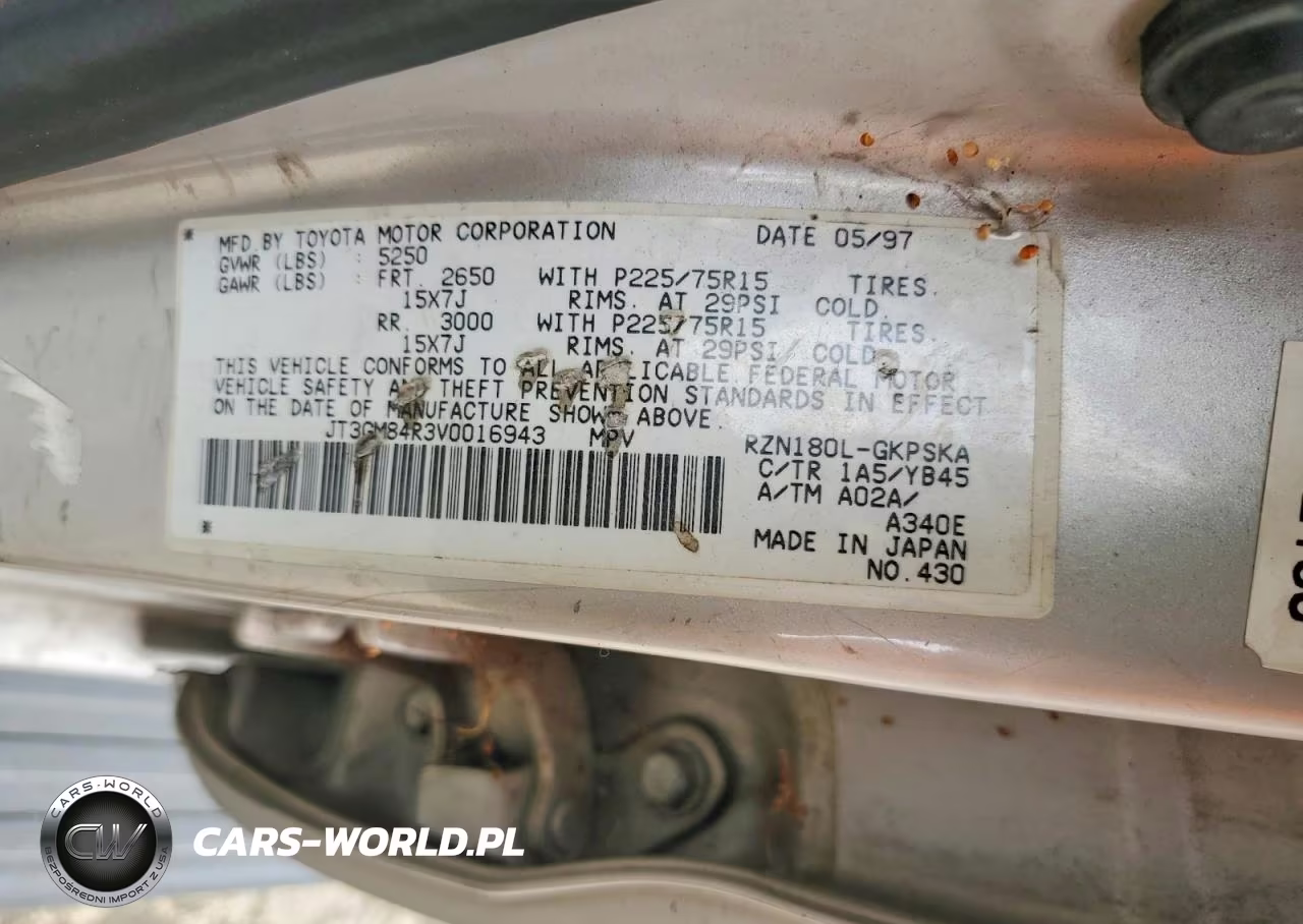 1997 Toyota 4Runner Base VIN:JT3GM84R3V0016943 - 13