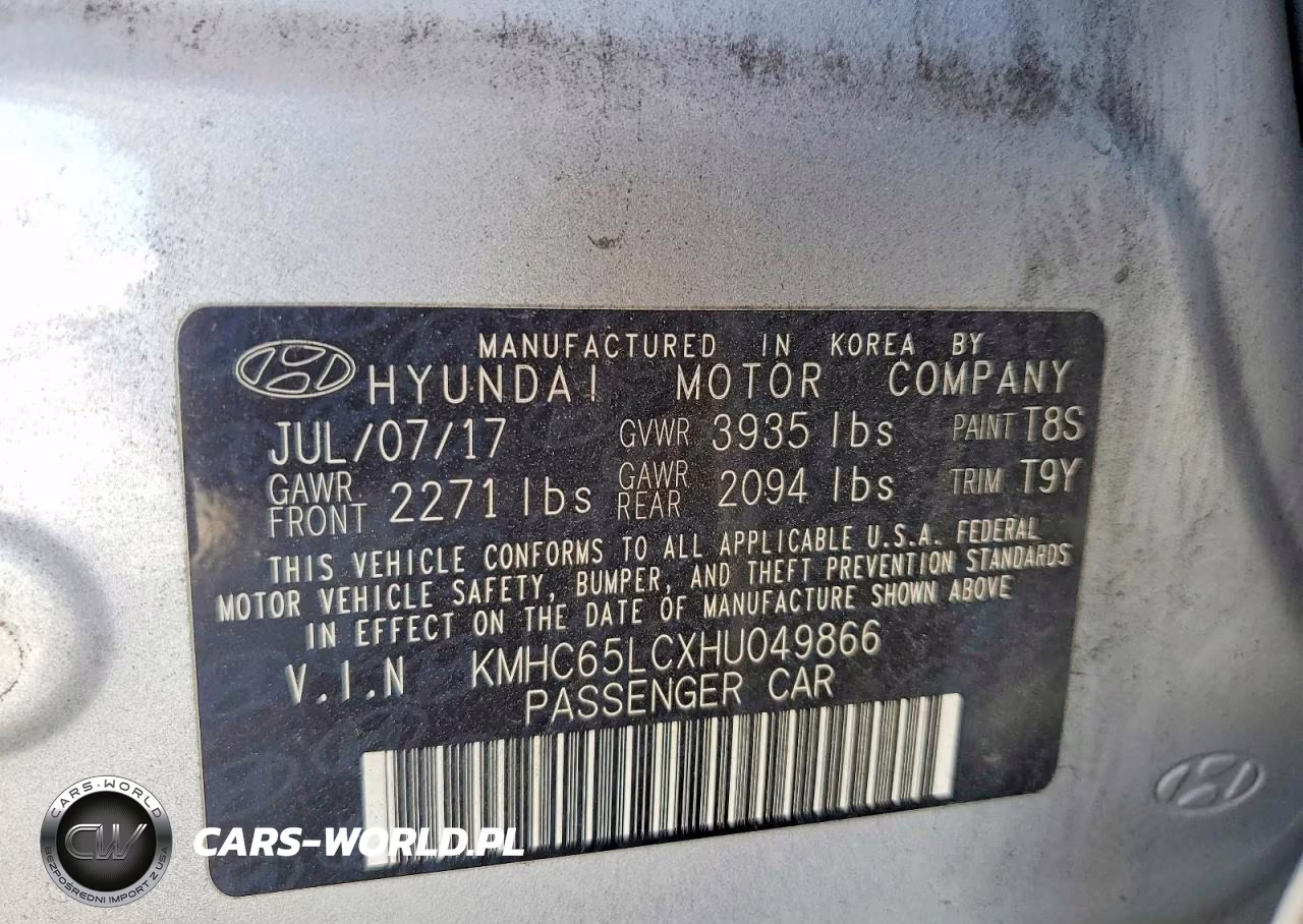 2017 Hyundai Ioniq Blue VIN:KMHC65LCXHU049866 - 12