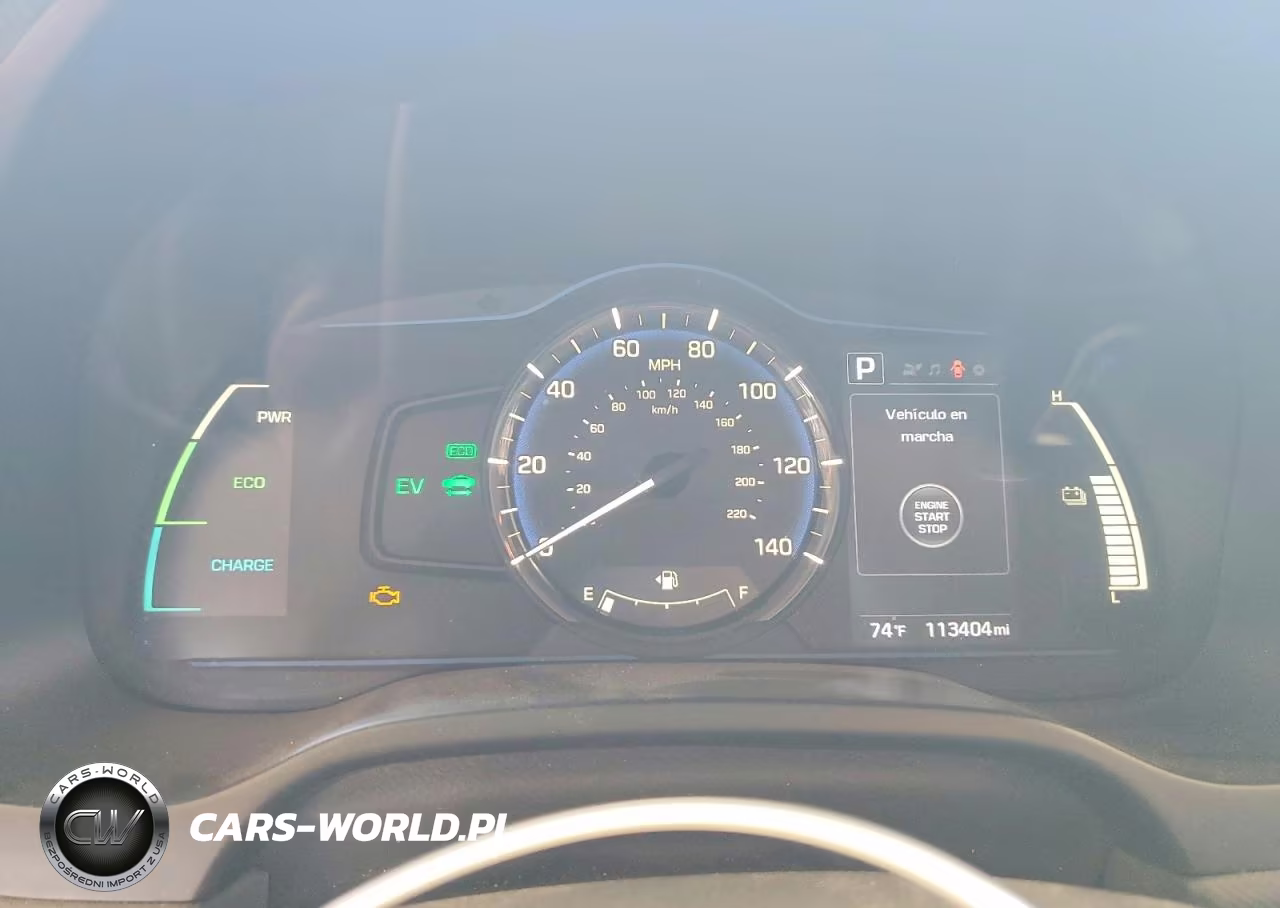 2017 Hyundai Ioniq Blue VIN:KMHC65LCXHU049866 - 9