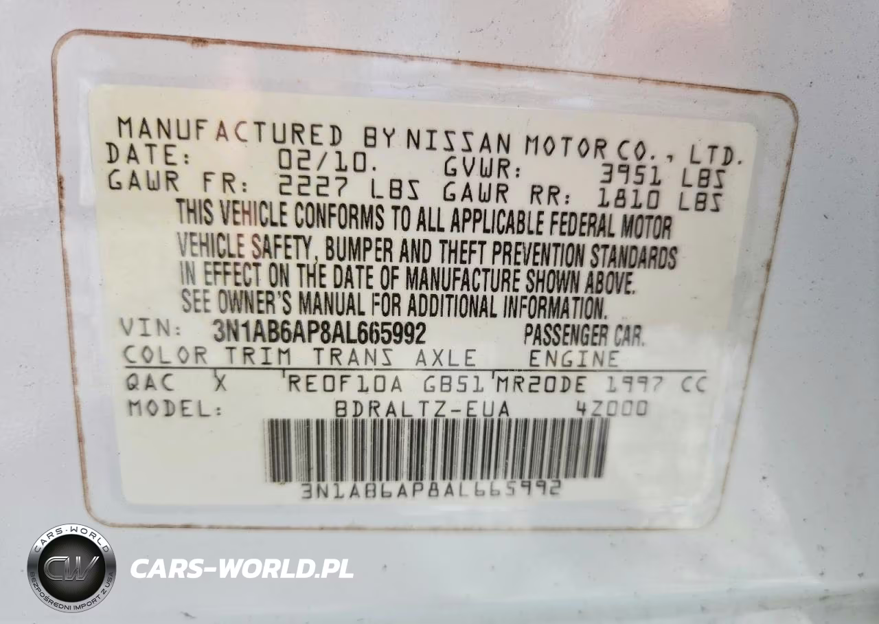 2010 Nissan Sentra 2.0 VIN:3N1AB6AP8AL665992 - 12