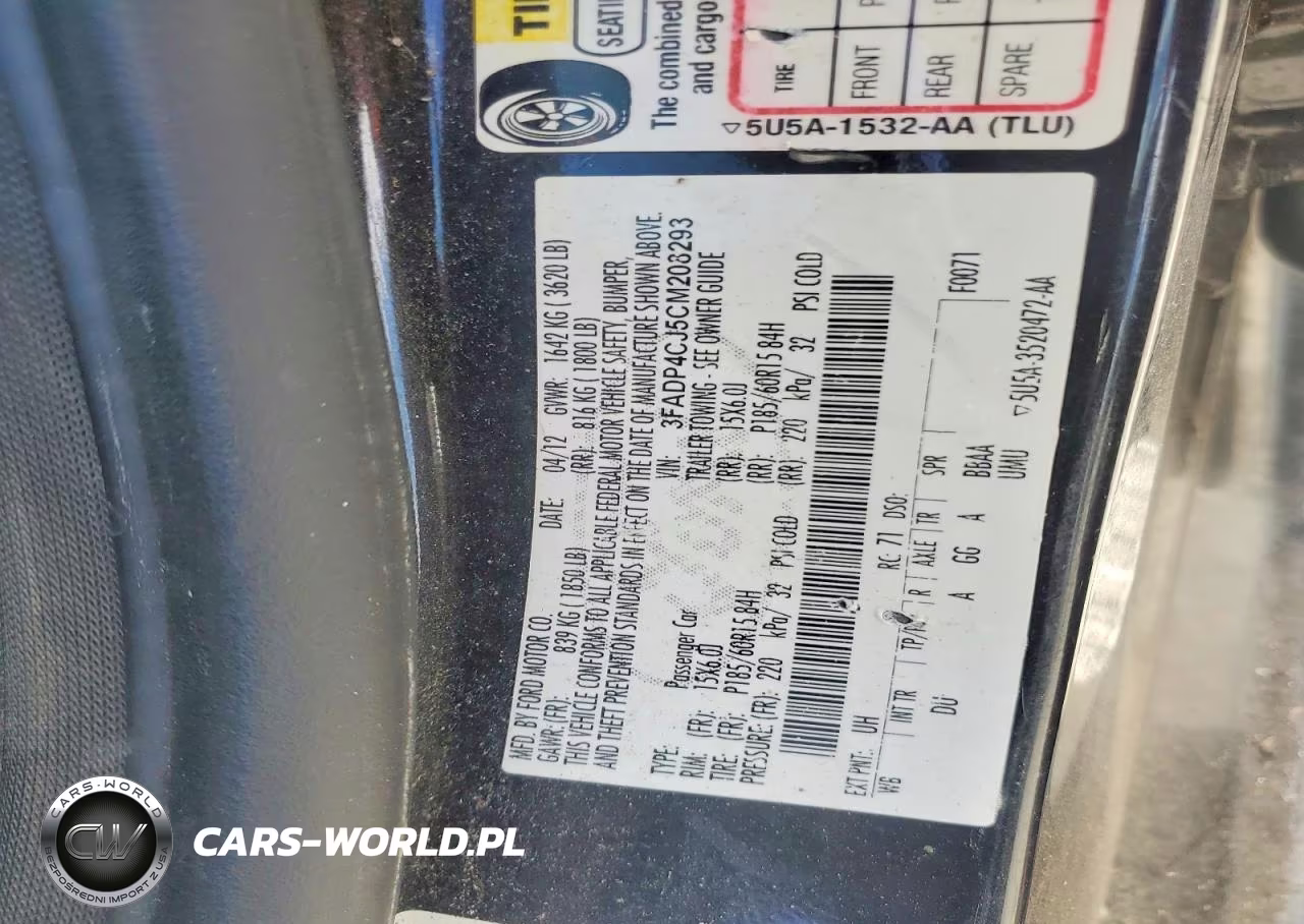 2012 Ford Fiesta Sel VIN:3FADP4CJ5CM208293 - 12