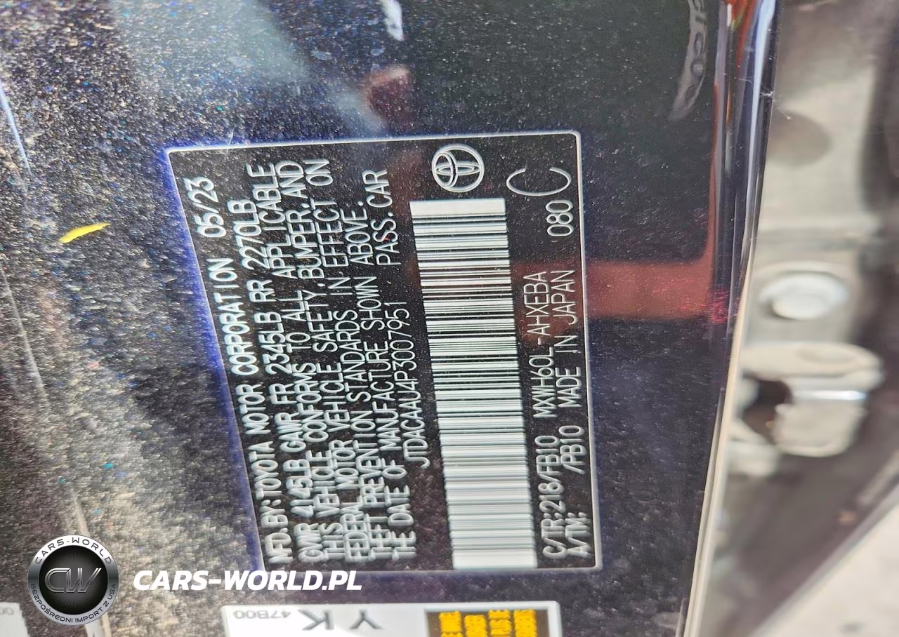 2023 Toyota Prius Le VIN:JTDACAAU4P3007951 - 12