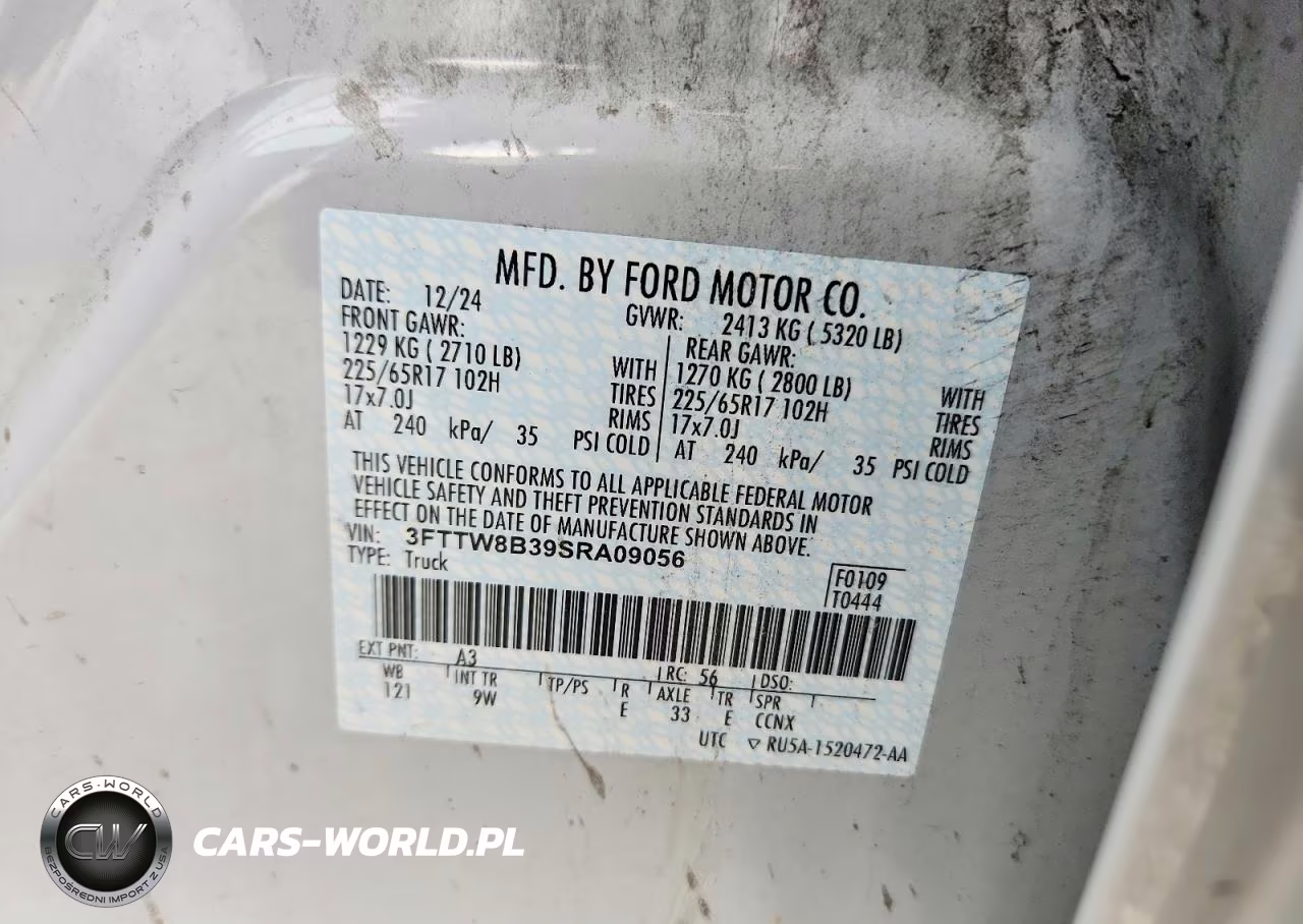 2025 Ford Maverick Xl VIN:3FTTW8B39SRA09056 - 12