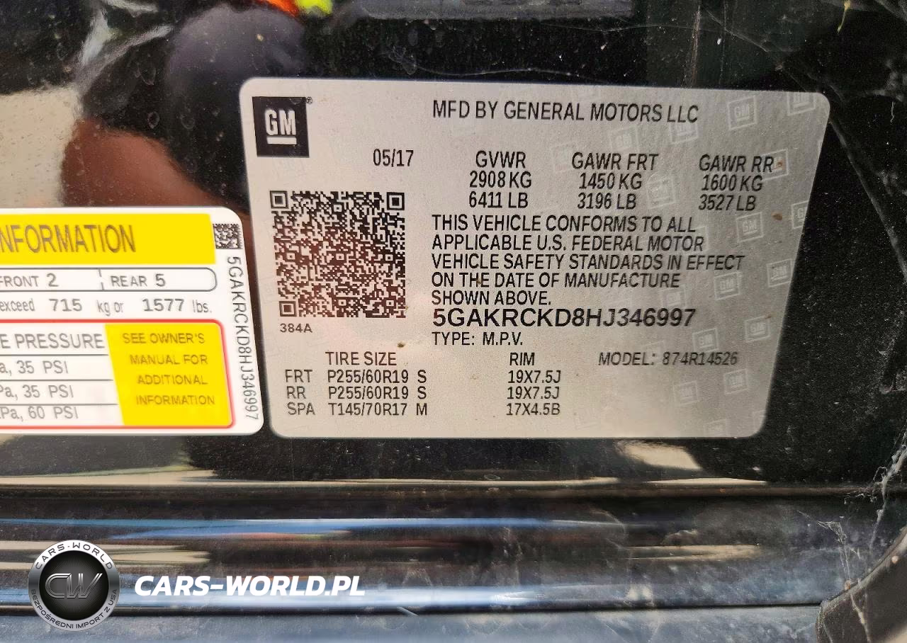 2017 Buick Enclave VIN:5GAKRCKD8HJ346997 - 13