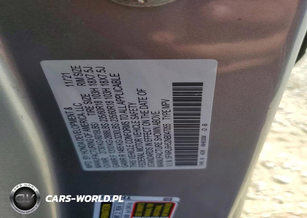 2022 Honda Odyssey Ex VIN:5FNRL6H52NB047055 - 14