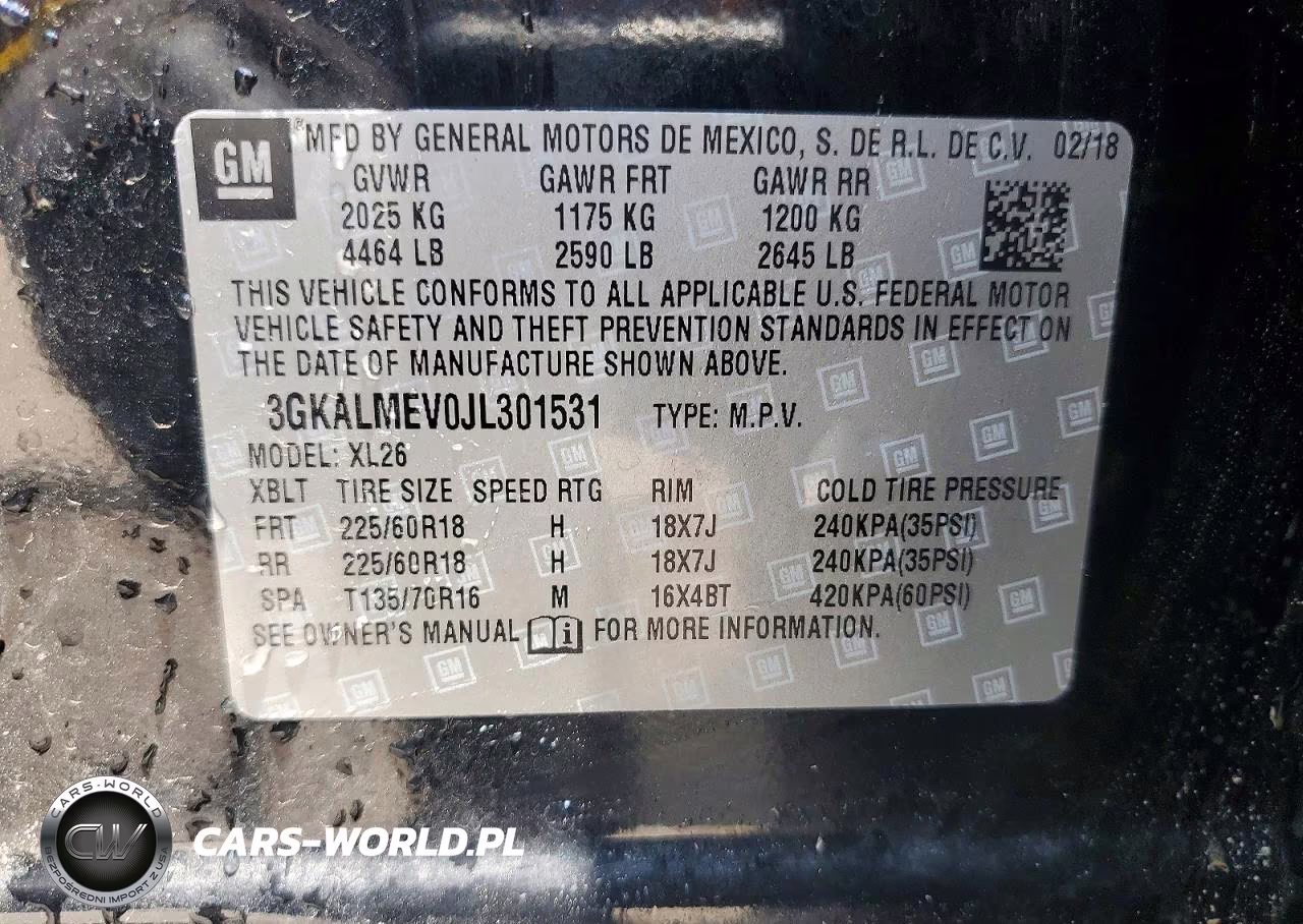 2018 GMC Terrain Sle VIN:3GKALMEV0JL301531 - 13