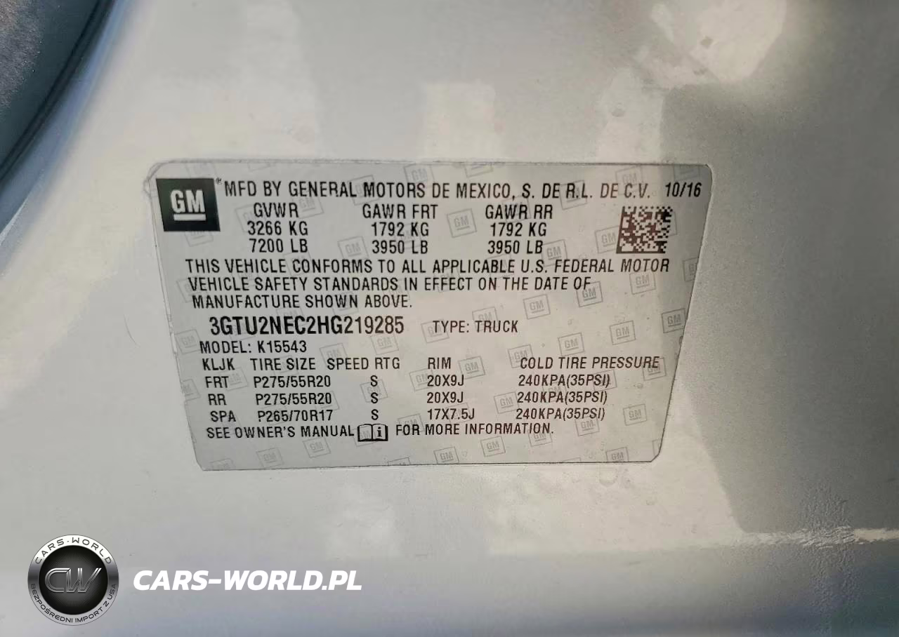 2017 GMC Sierra K1500 Slt VIN:3GTU2NEC2HG219285 - 12