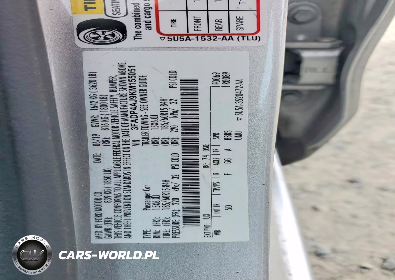 2019 Ford Fiesta S VIN:3FADP4AJ9KM155051 - 13