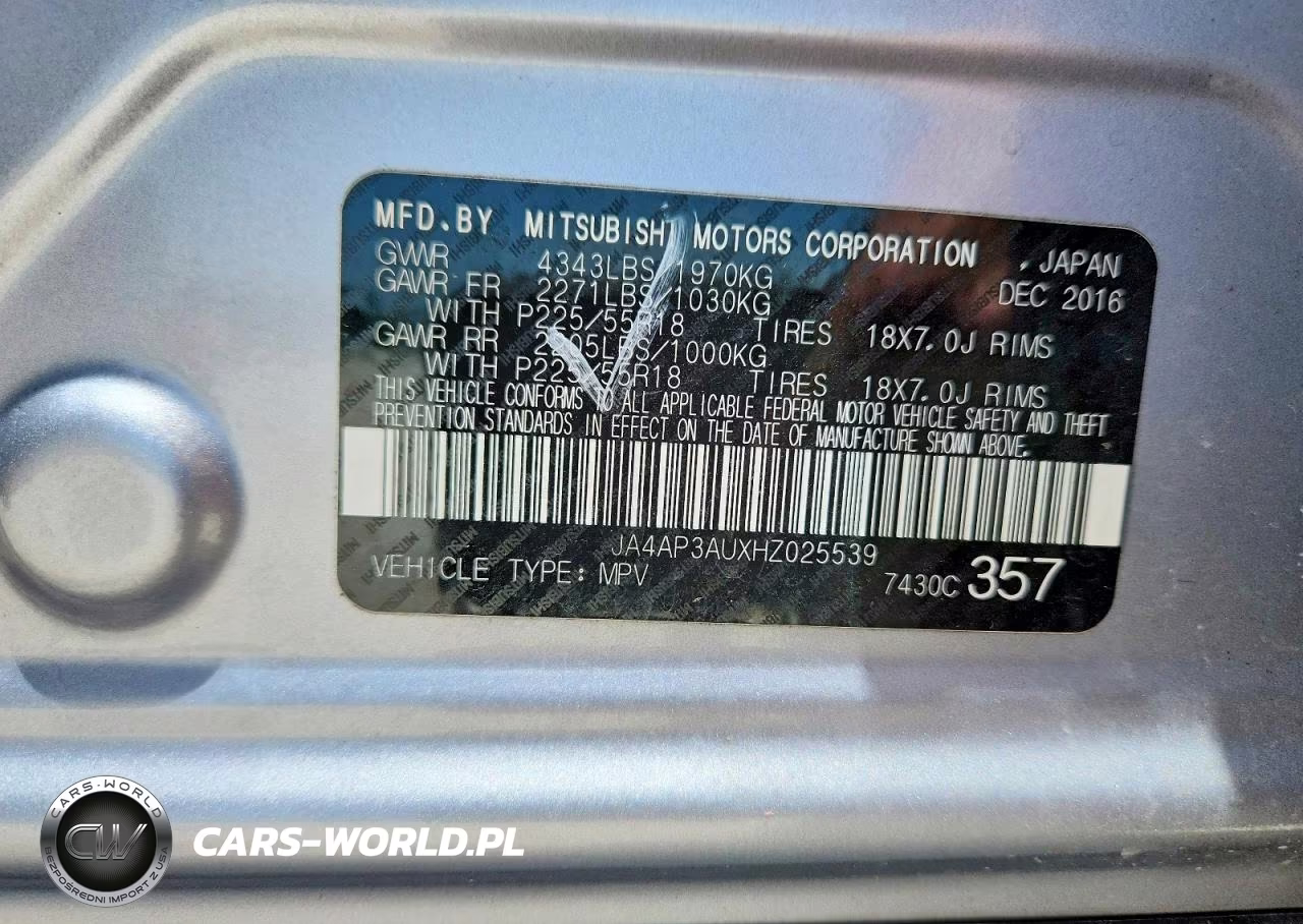 2017 Mitsubishi Outlander Sport Es VIN:JA4AP3AUXHZ025539 - 13