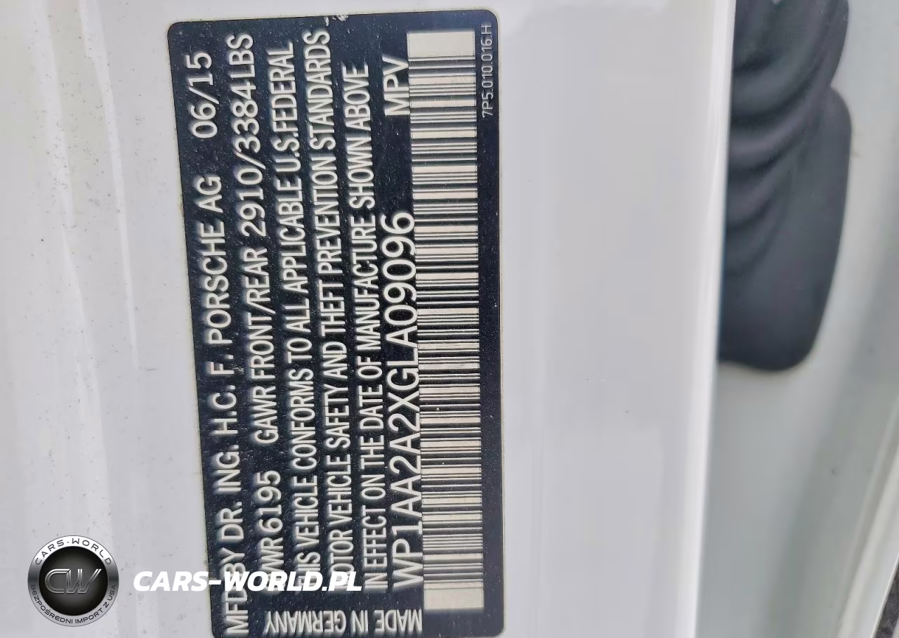 2016 Porsche Cayenne VIN:WP1AA2A2XGLA09096 - 14