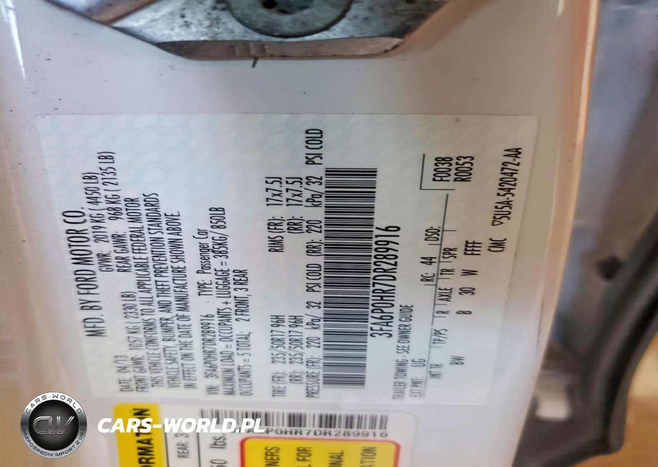 2013 Ford Fusion Se VIN:3FA6P0HR7DR289916 - 12