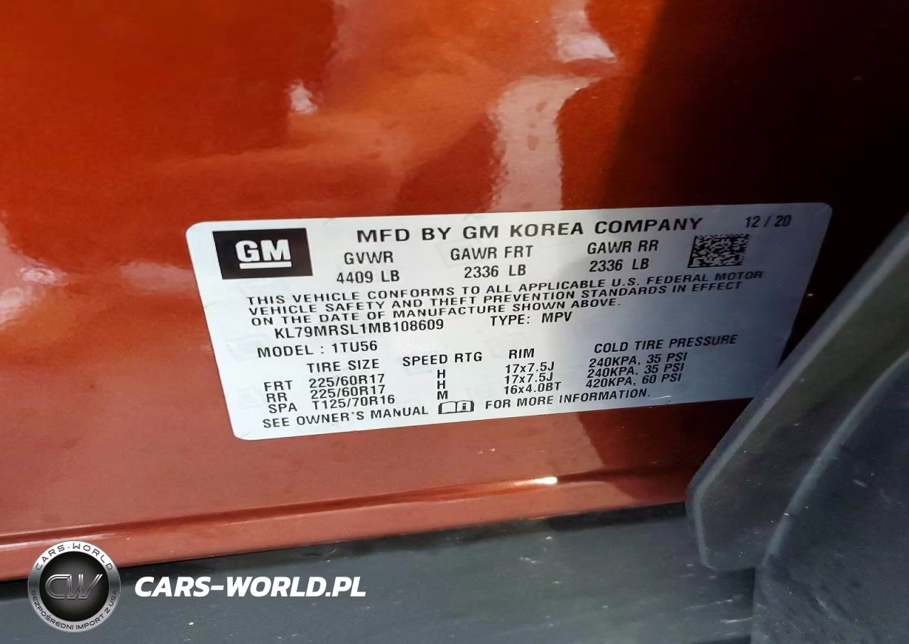 2021 Chevrolet Trailblazer Lt VIN:KL79MRSL1MB108609 - 13