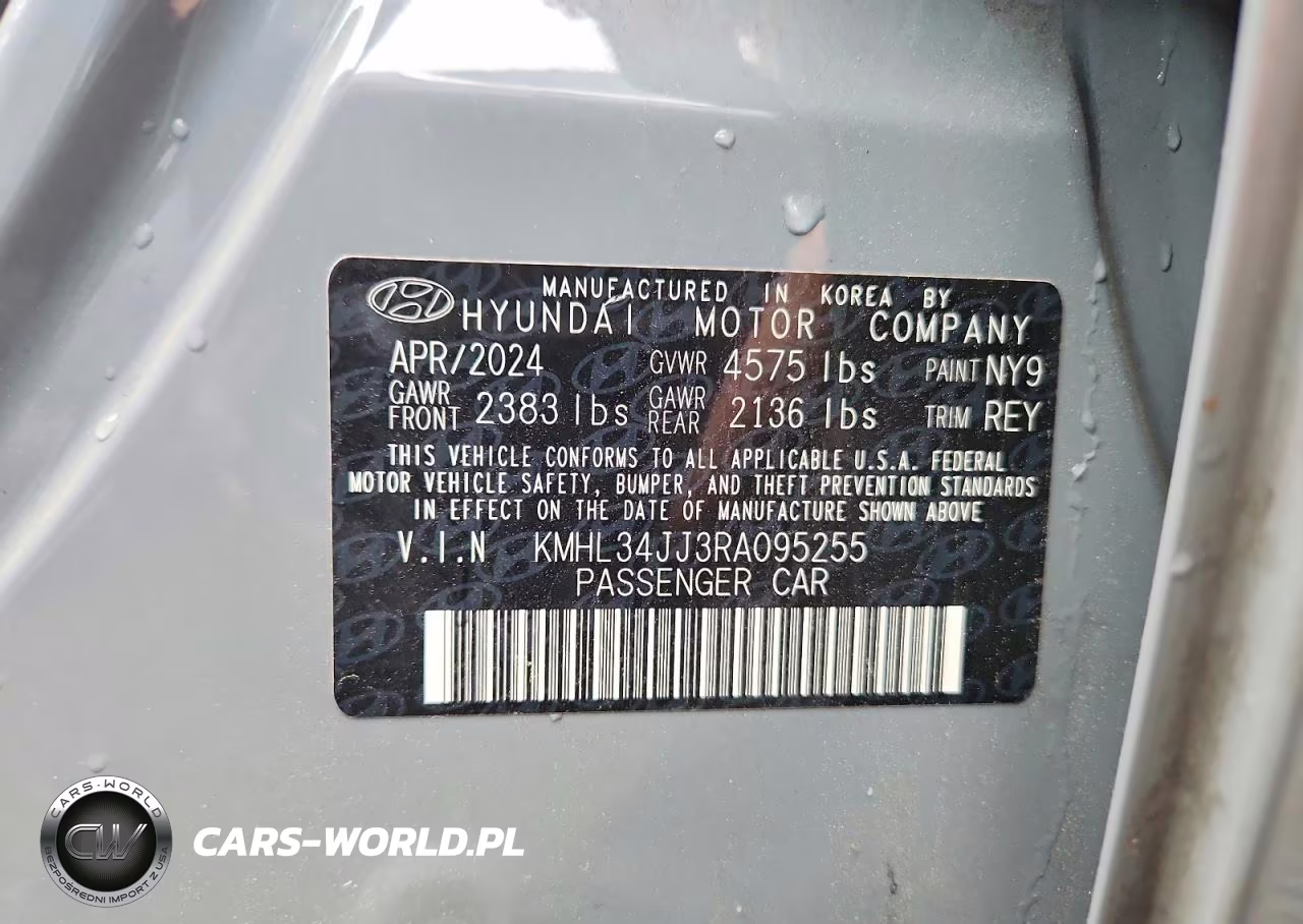 2024 Hyundai Sonata Hybrid Sel VIN:KMHL34JJ3RA095255 - 12