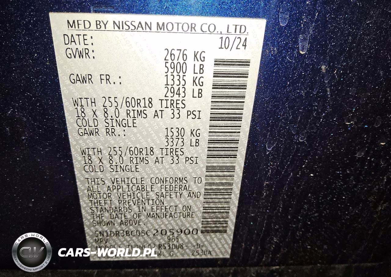 2025 Nissan Pathfinder Sv VIN:5N1DR3BC0SC205900 - 14