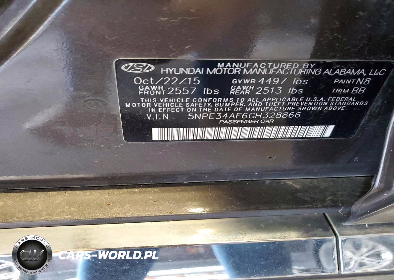 2016 Hyundai Sonata Sport VIN:5NPE34AF6GH328866 - 13