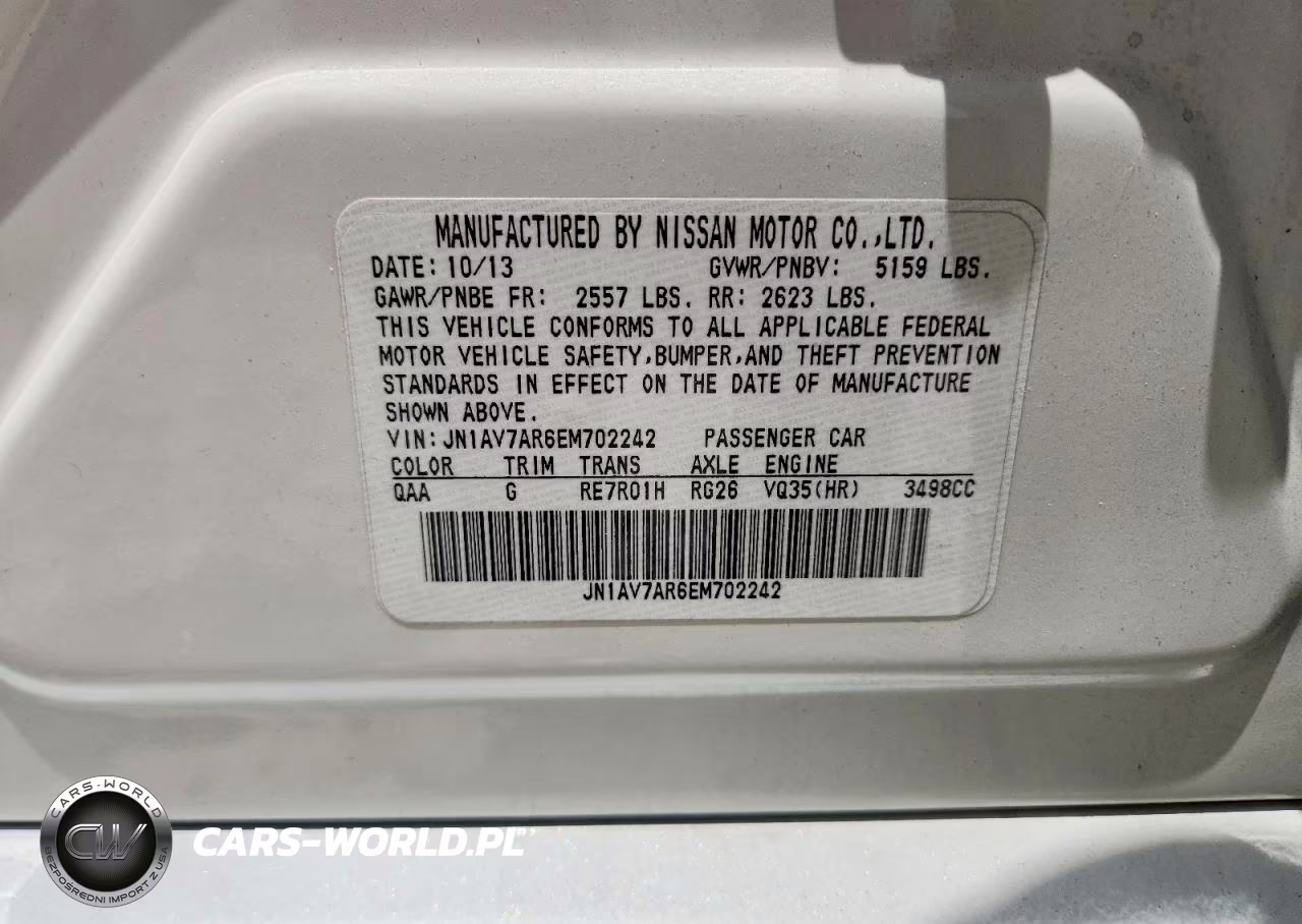 2014 Infiniti Q50 Hybrid Sport VIN:JN1AV7AR6EM702242 - 12