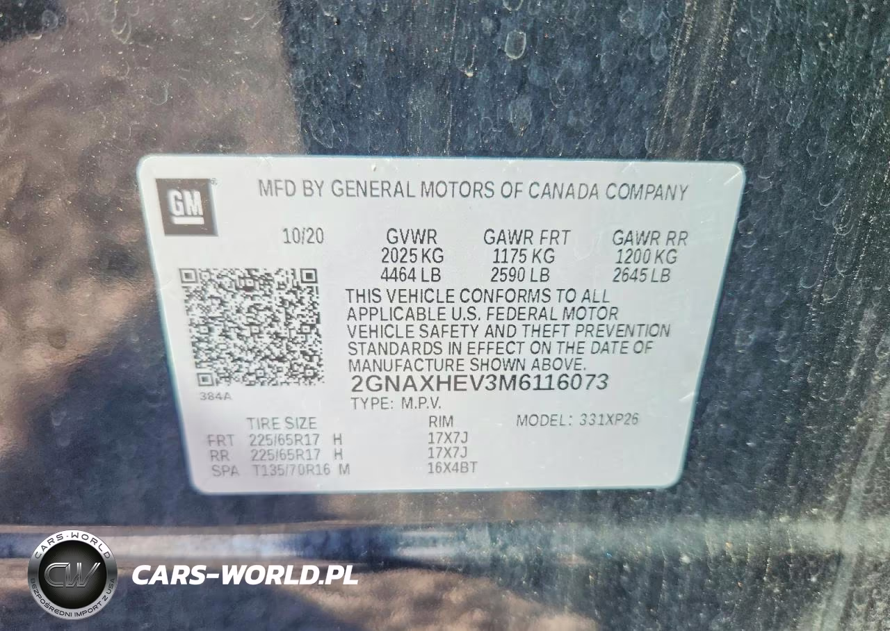2021 Chevrolet Equinox Ls VIN:2GNAXHEV3M6116073 - 13