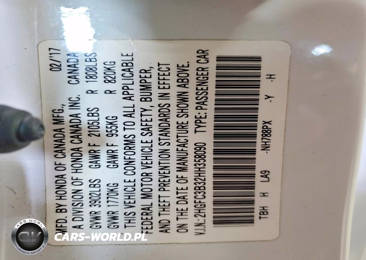 2017 Honda Civic Ex VIN:2HGFC3B32HH358090 - 13