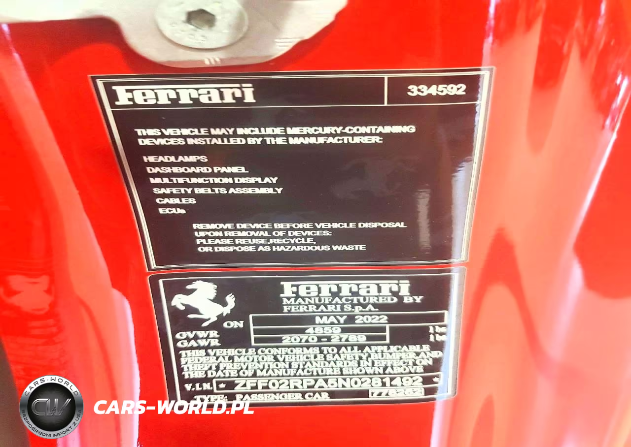 2022 Ferrari Portofino M VIN:ZFF02RPA5N0281492 - 12