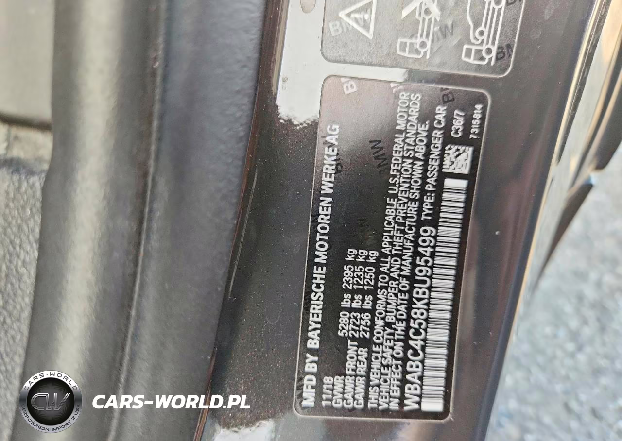2019 BMW M850Xi VIN:WBABC4C58KBU95499 - 12