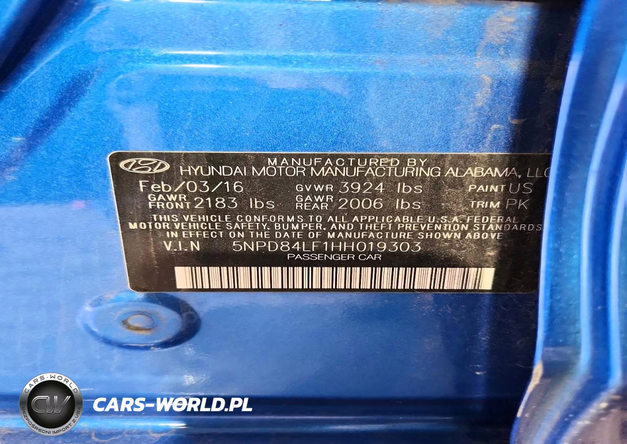 2017 Hyundai Elantra Se VIN:5NPD84LF1HH019303 - 12